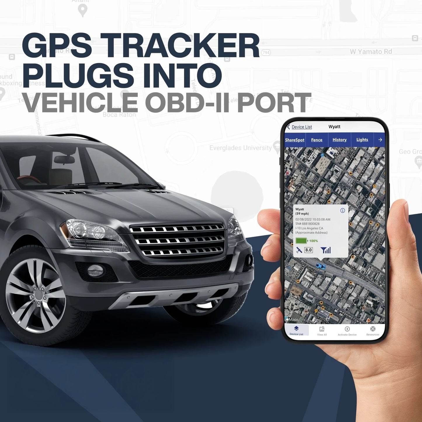 OBD2 GPS Tracker For Cars