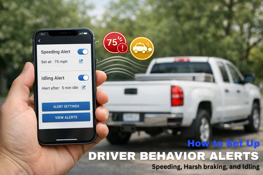 How to Set Up Driver Behavior Alerts for Speeding & Idling