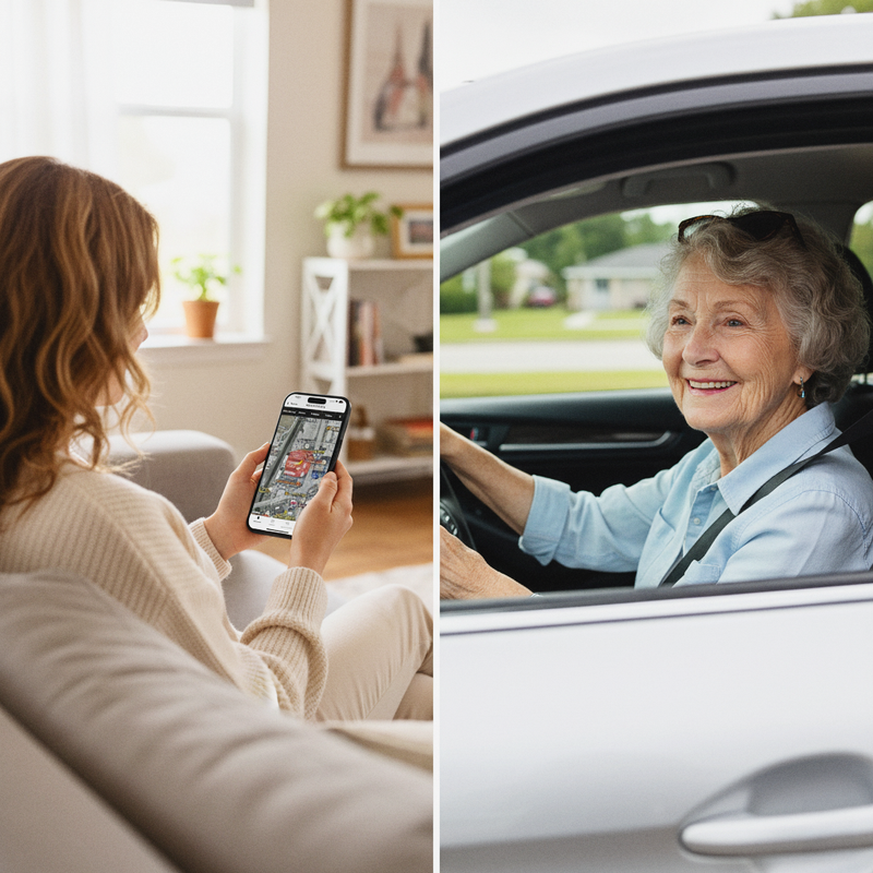GPS tracker for senior parents