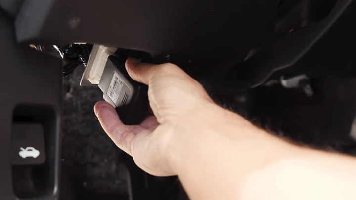 OBD2 GPS Tracker Installed