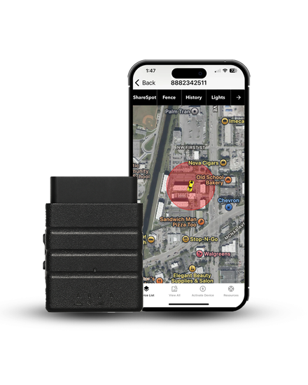 Konnect OBD2 GPS tracker with the phone app