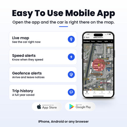 Konnect Senior GPS Vehicle Tracker Mobile App